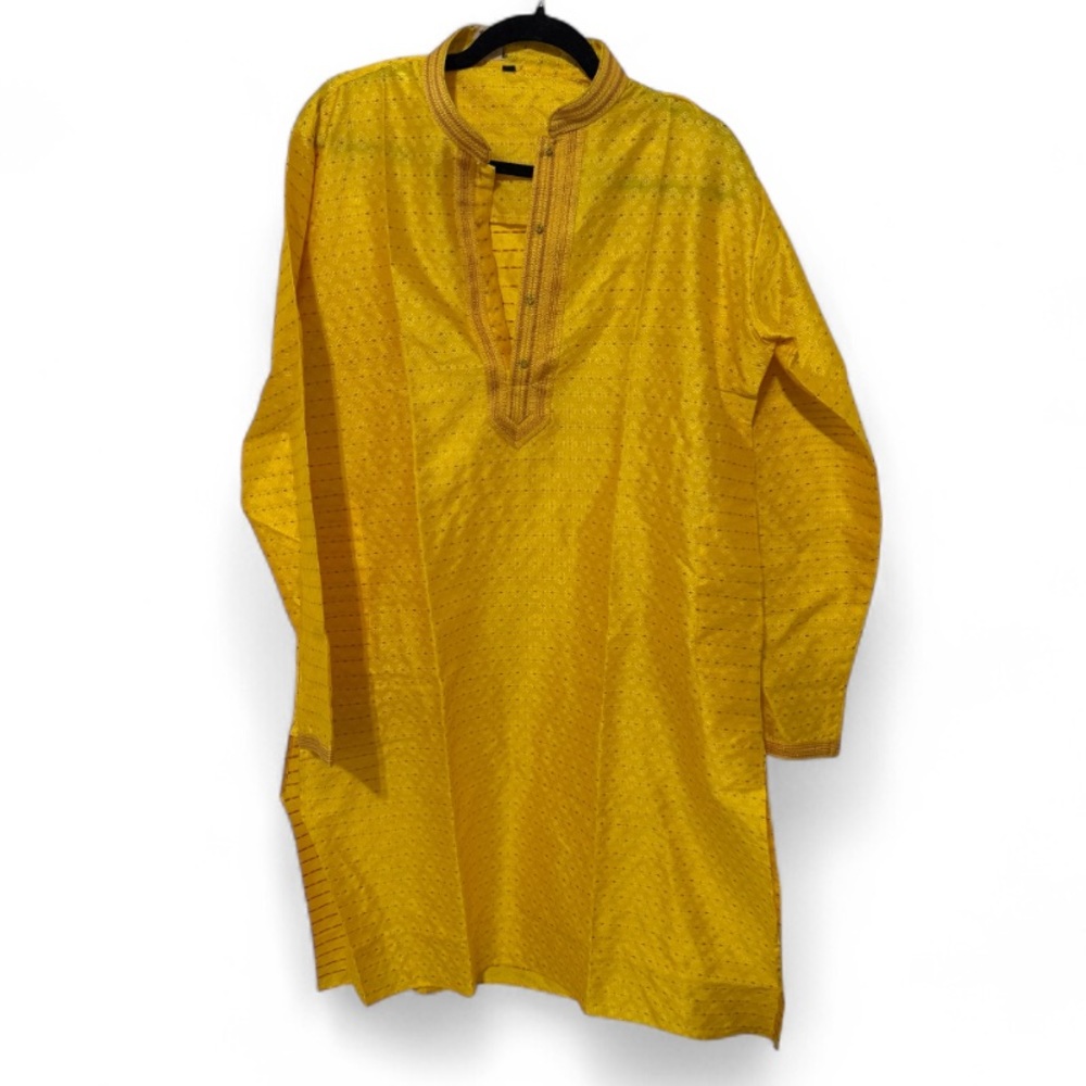 Yellow Men's Kurta